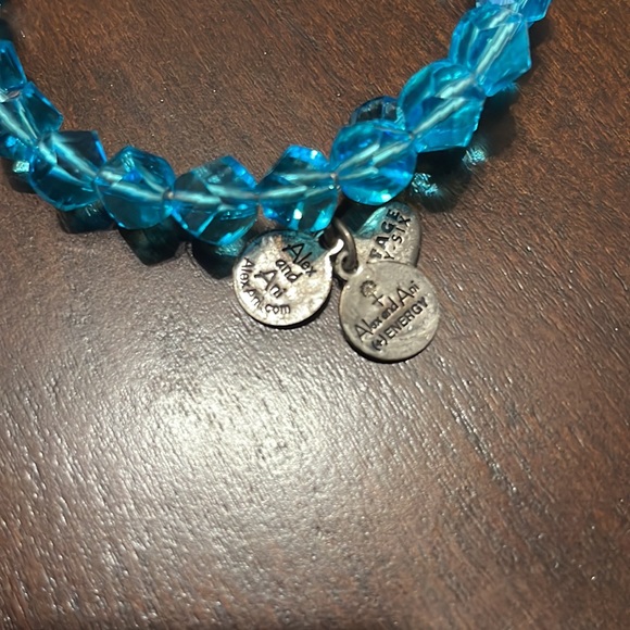 Alex and Ani blue and clear gems energy bracelets - Picture 4 of 6